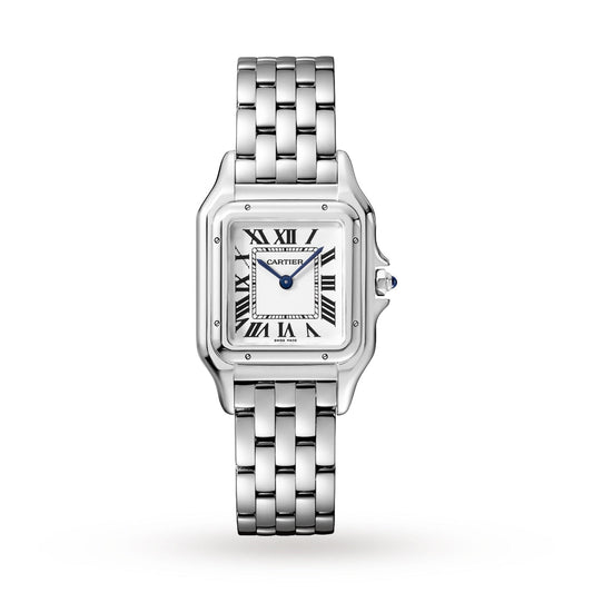 Panthère de Cartier Medium Model | 27mm, Steel, White Dial