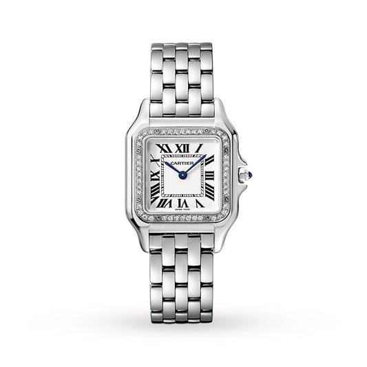 Panthère de Cartier Medium Model | 27mm, Steel, Silver Dial, Ref. W4PN0018
