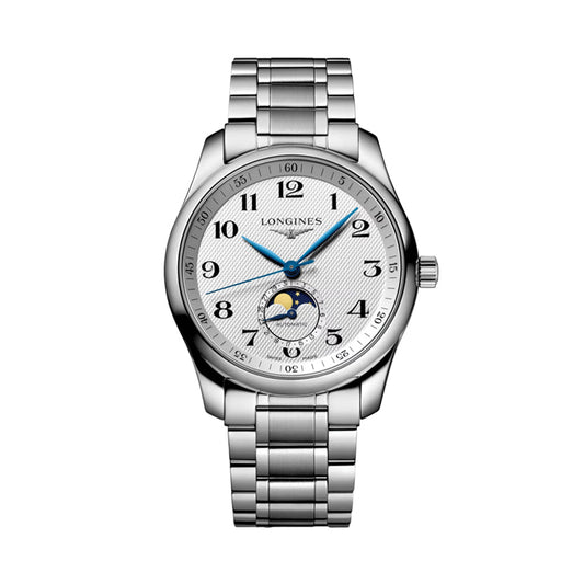 longines Master Collection Moonphase 40mm - Silver "Barleycorn" on Bracelet