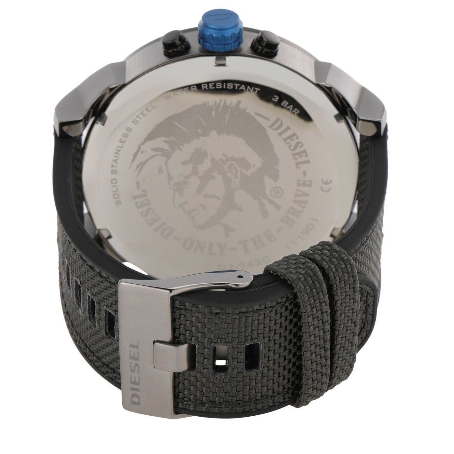 Diesel DZ7420 Mr. Daddy 2.0 Chronograph Men's Watch – Grey Dial & Black Nylon Strap