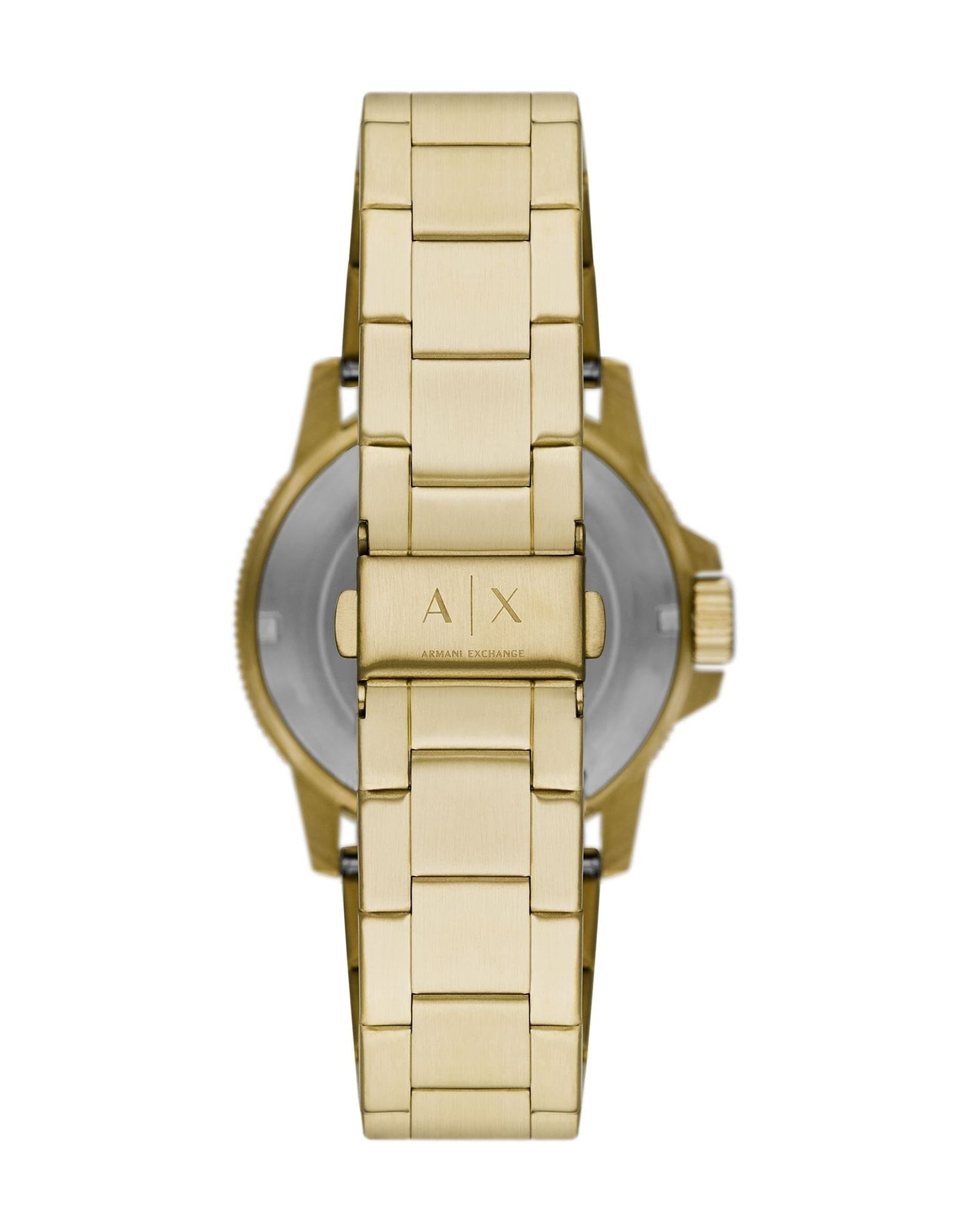 Armani Exchange Cayde AX2707 Men's Analog Watch – Gold Dial with Coordinated Gold Stainless Steel Strap