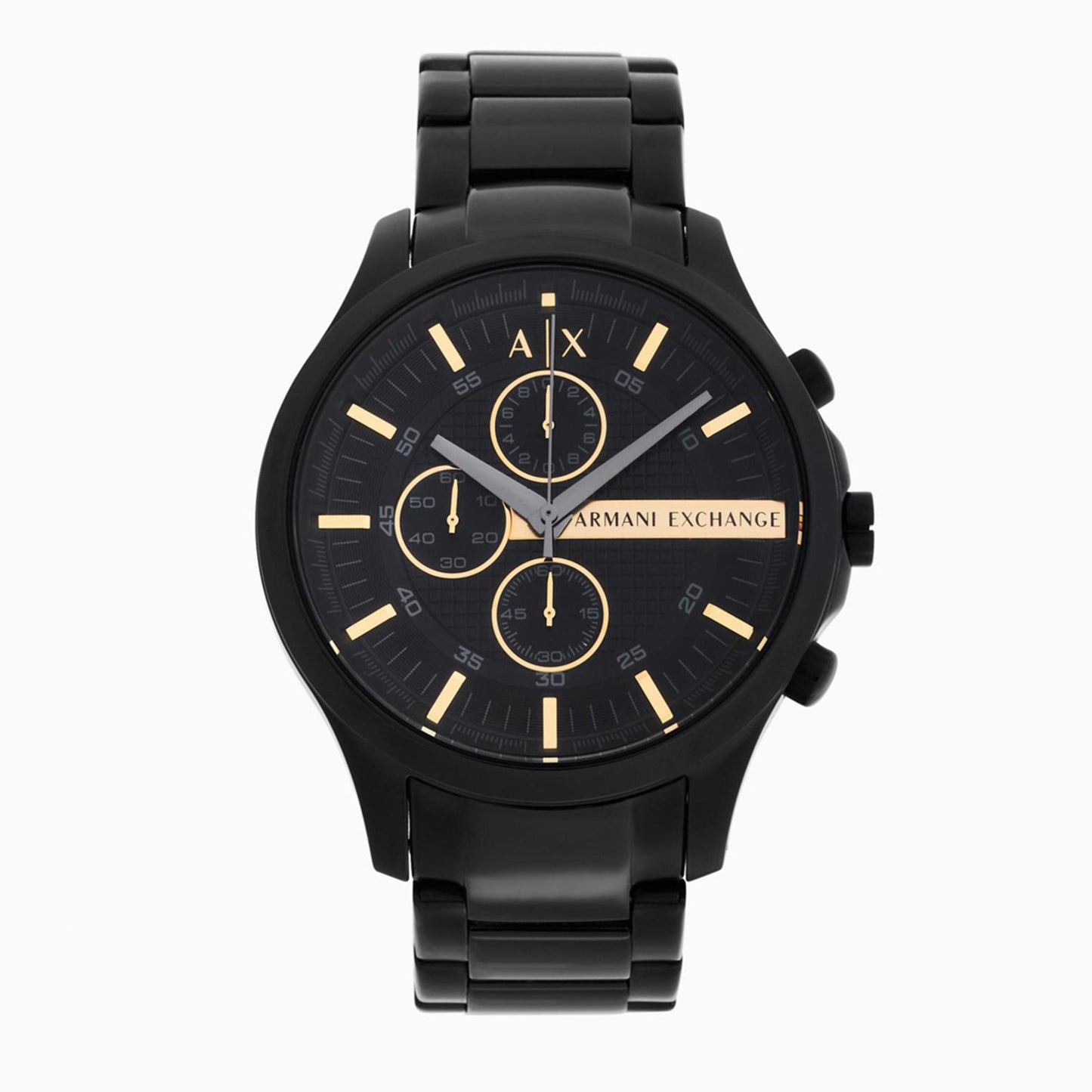 Armani Exchange Hampton AX2164 Men's Chronograph Watch – Black Dial with Black Stainless Steel Strap