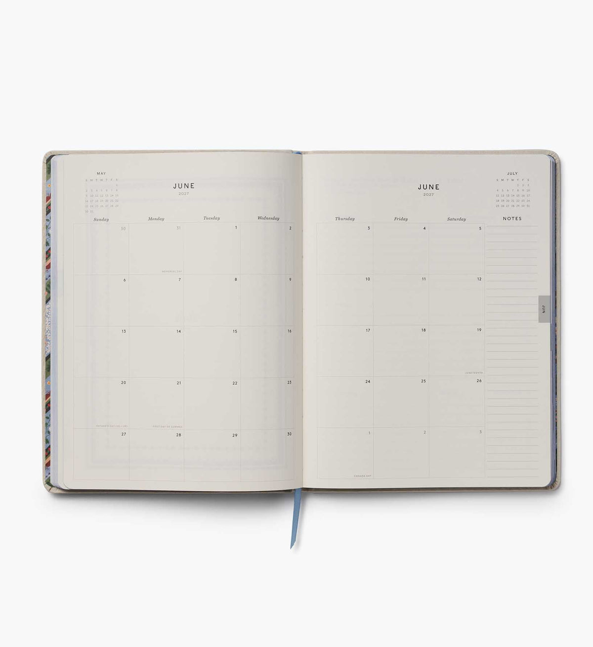 2027 12-Month Embroidered Bookbound Planner - Heritage Sampler