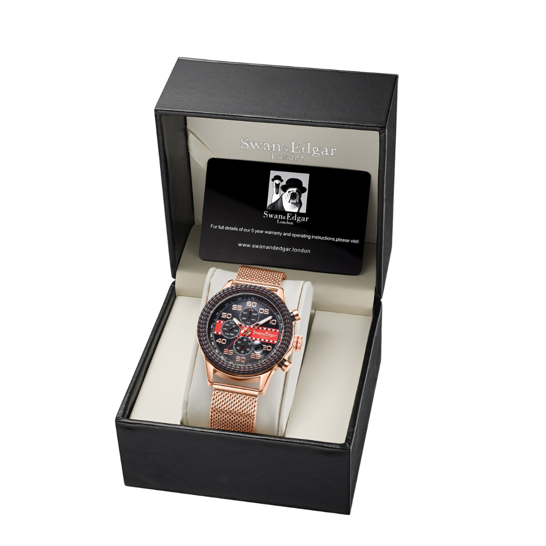 Race Line Automatic- Rose Black