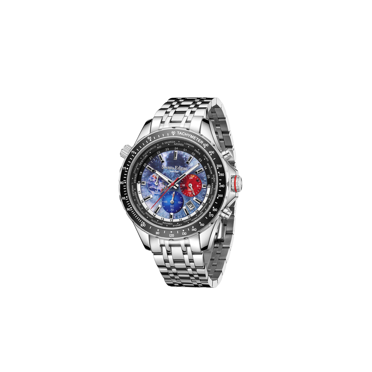 World Timer Mechanical Quartz Grey