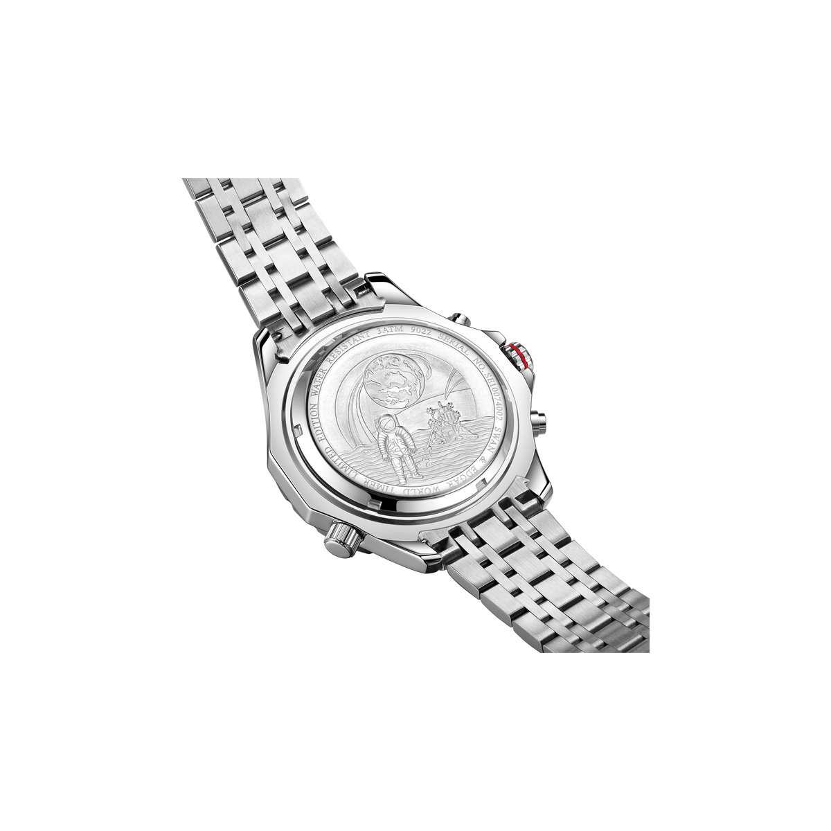 World Timer Mechanical Quartz Orange