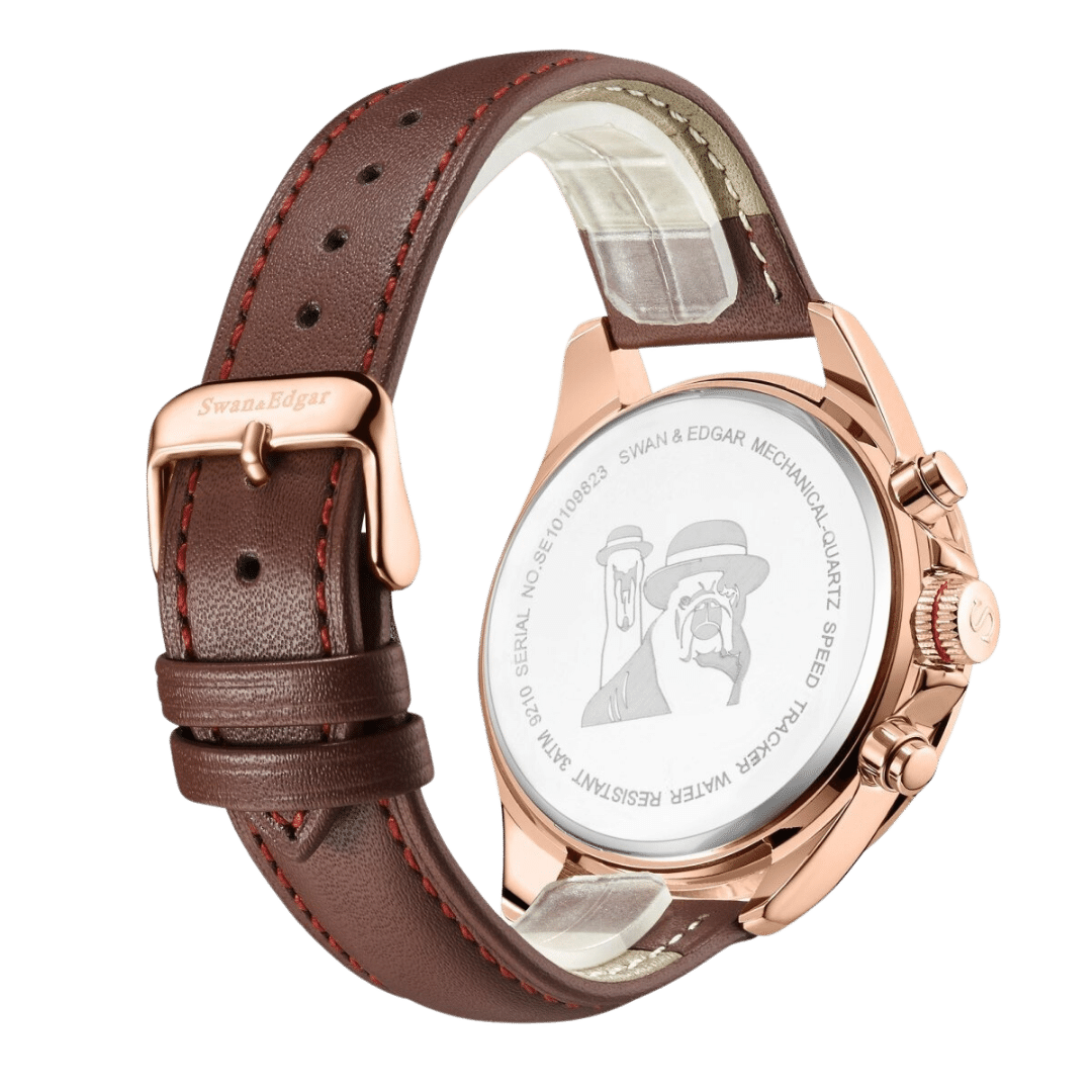 Speed Tracker Mechanical Quartz- Rose Brown