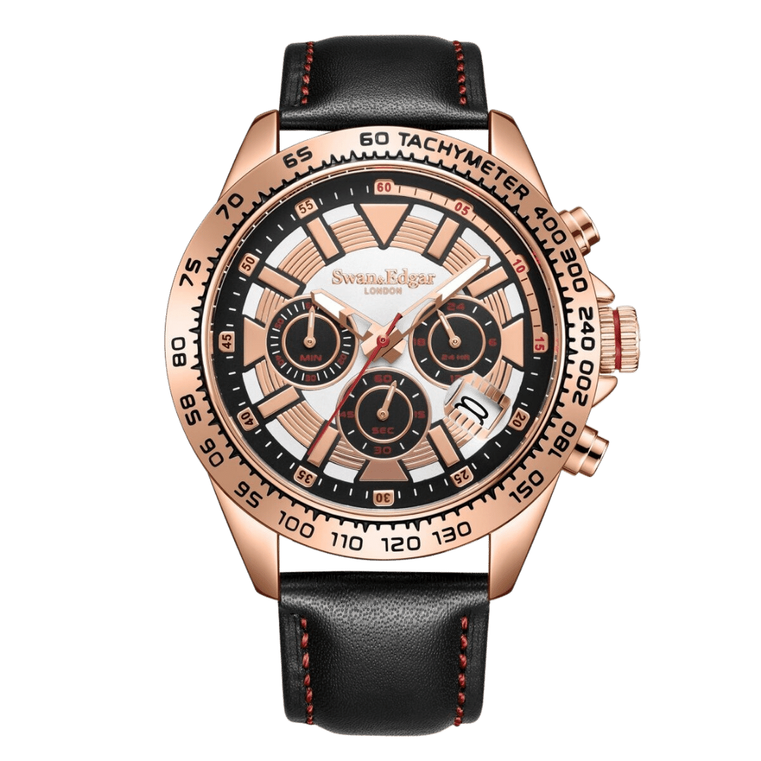 Speed Tracker Mechanical Quartz- Rose White