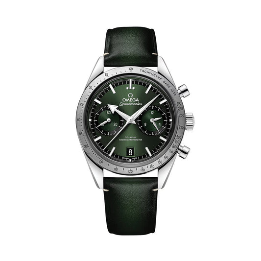 OMEGA Speedmaster '57 40.5mm - Green on Leather Strap
