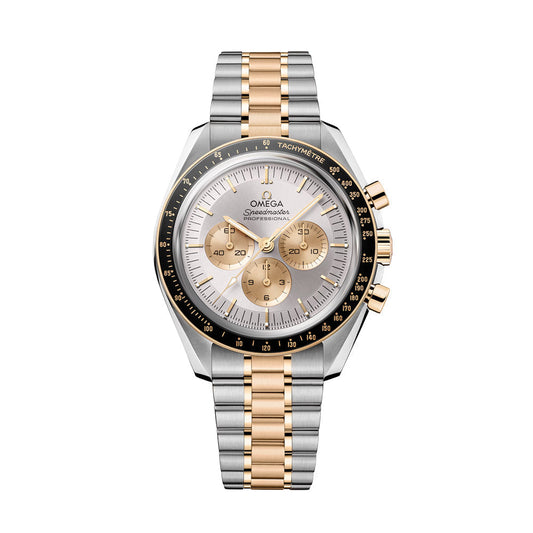 OMEGA Speedmaster Moonwatch Professional Steel Moonshine Gold 42mm ‑ Silver on Bracelet