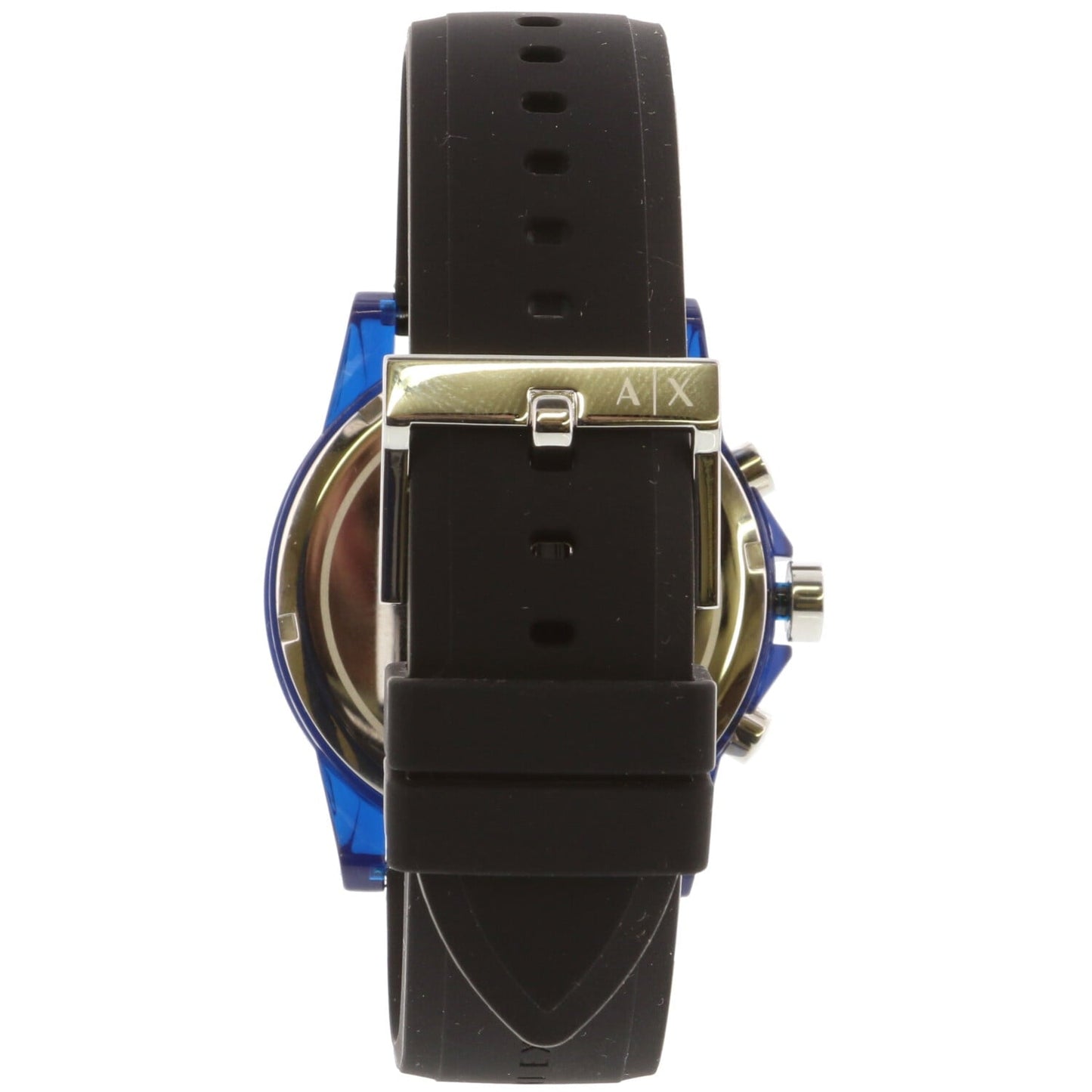 Armani Exchange Outerbanks AX1339 Men's Chronograph Watch – Black Dial with Black Silicone Strap