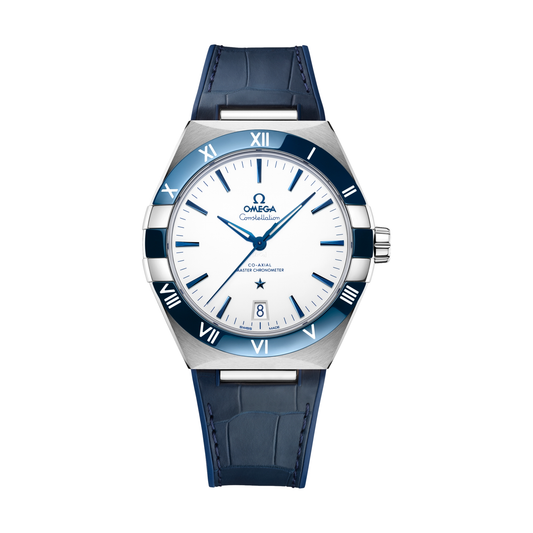 OMEGA Constellation 41mm - White on Leather Strap
