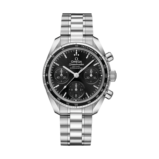 OMEGA Speedmaster Chronograph 38mm - Black on Bracelet
