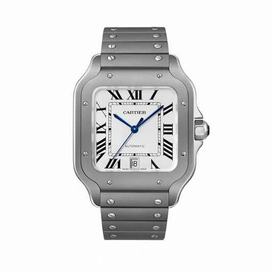 Santos De Cartier Large Model | Titanium, White Dial